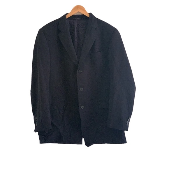 Hugo BossBlack wool sport coat blazer jacket size 44L
